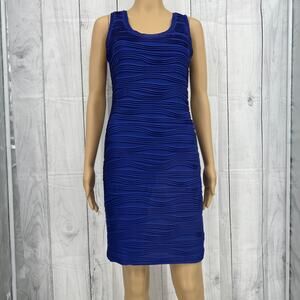 RACHEL Rachel Roy MEDIUM Women's Blue Bodycon Bandage Sleeveless Mini Dress